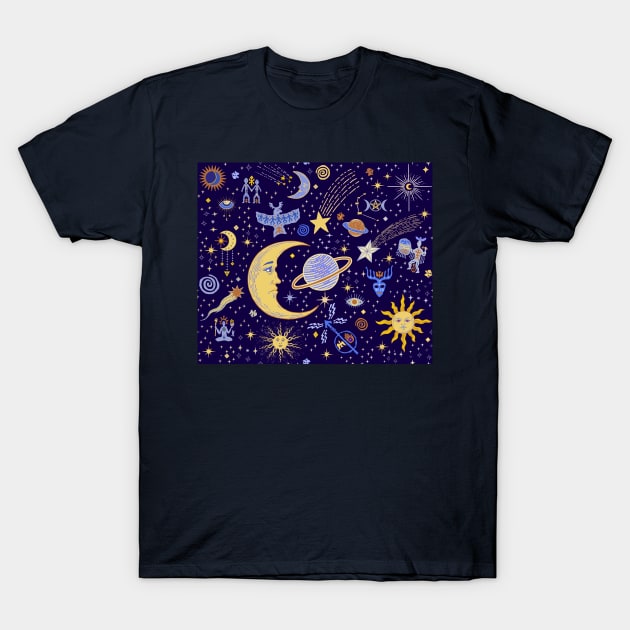 Shaman Celestial Magik Dreams T-Shirt by Esprit-Mystique